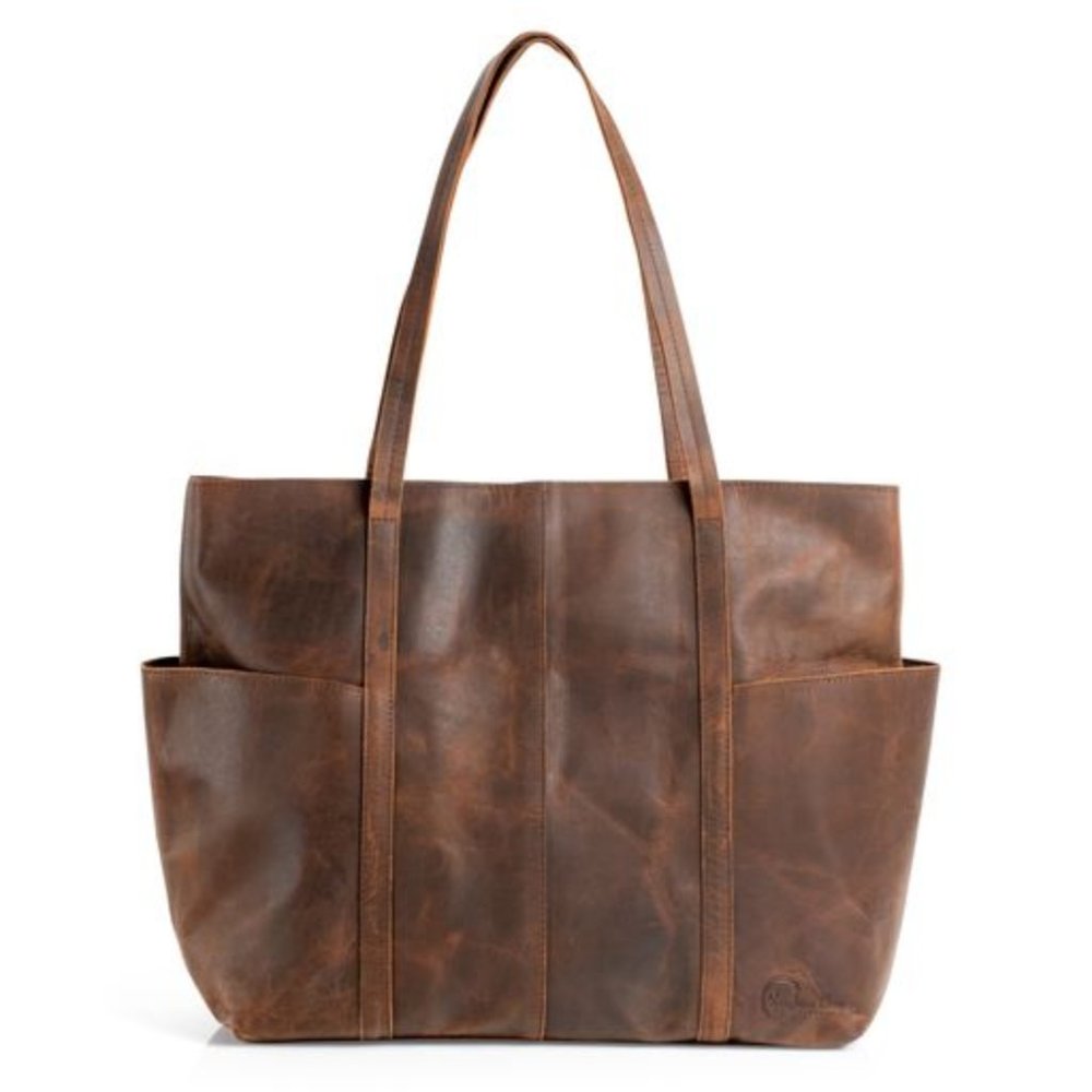 Extra Large Tote - Top grain genuine leather